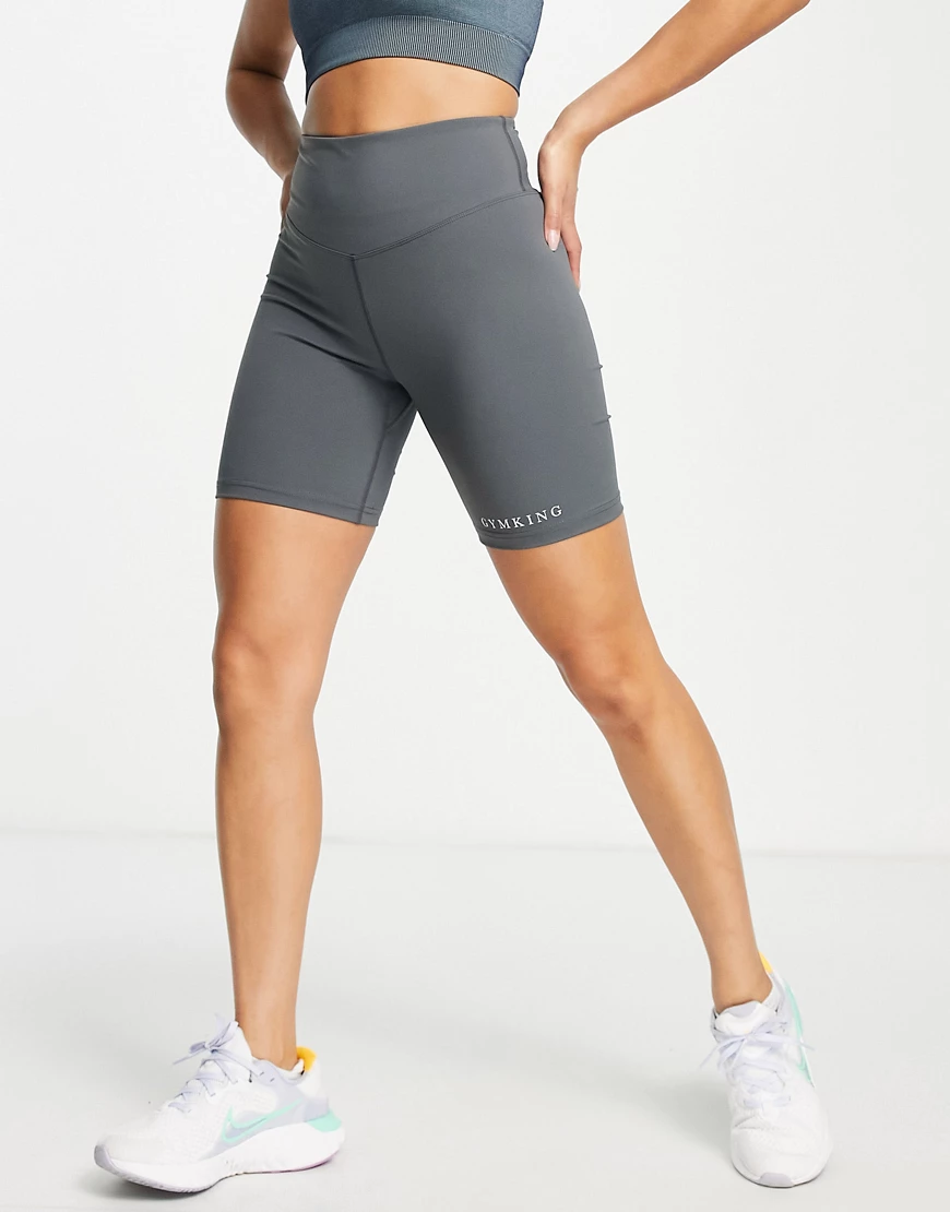 Gym King – Dynamic-Shorts in Stahlgrau günstig online kaufen
