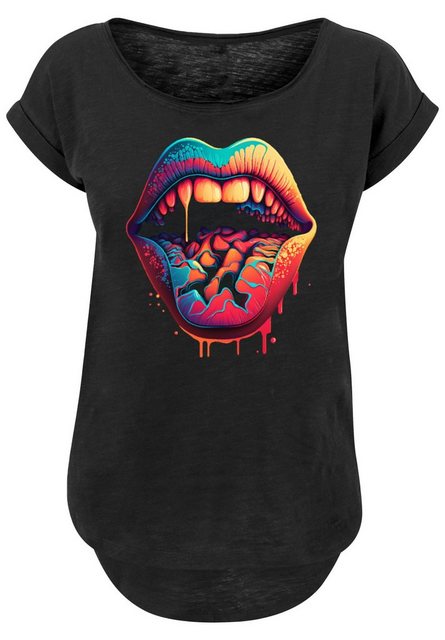 F4NT4STIC T-Shirt Drooling Lips LONG TEE Print günstig online kaufen