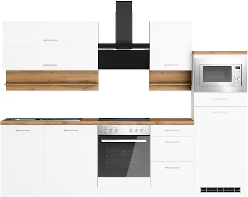 KOCHSTATION Küchenzeile »KS-Milan«, 280 cm breit, robuste Metallauszüge, vi günstig online kaufen