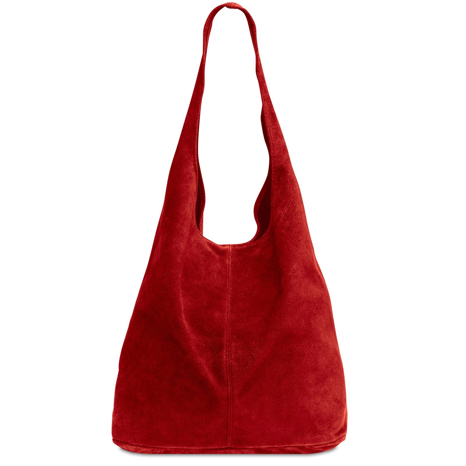 Caspar Schultertasche große Damen Wildleder Tasche günstig online kaufen