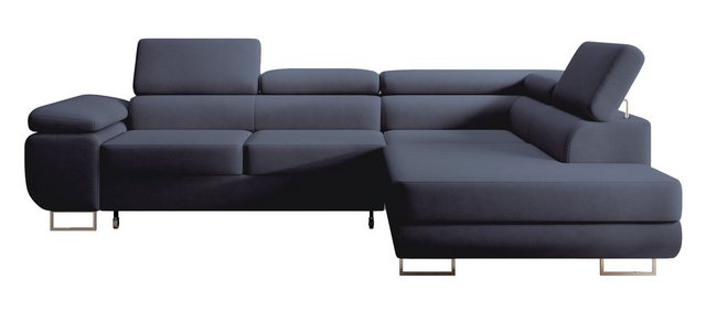 DB-Möbel Ecksofa "Stella Castel" - L-Sofa mit Schlaffunktion, Bettkasten,Co günstig online kaufen