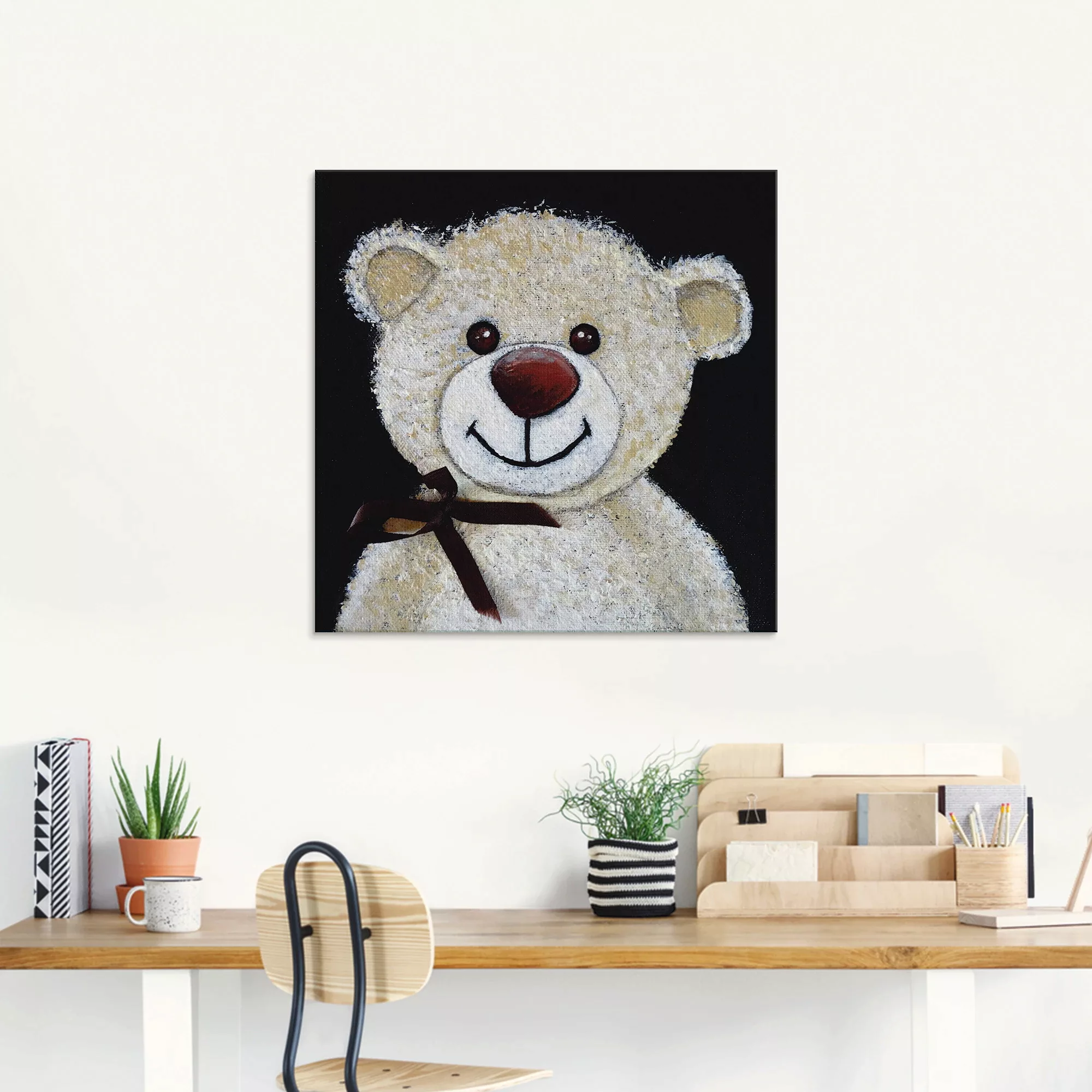 Artland Glasbild "Teddybär", Spielzeuge, (1 St.), in verschiedenen Größen günstig online kaufen