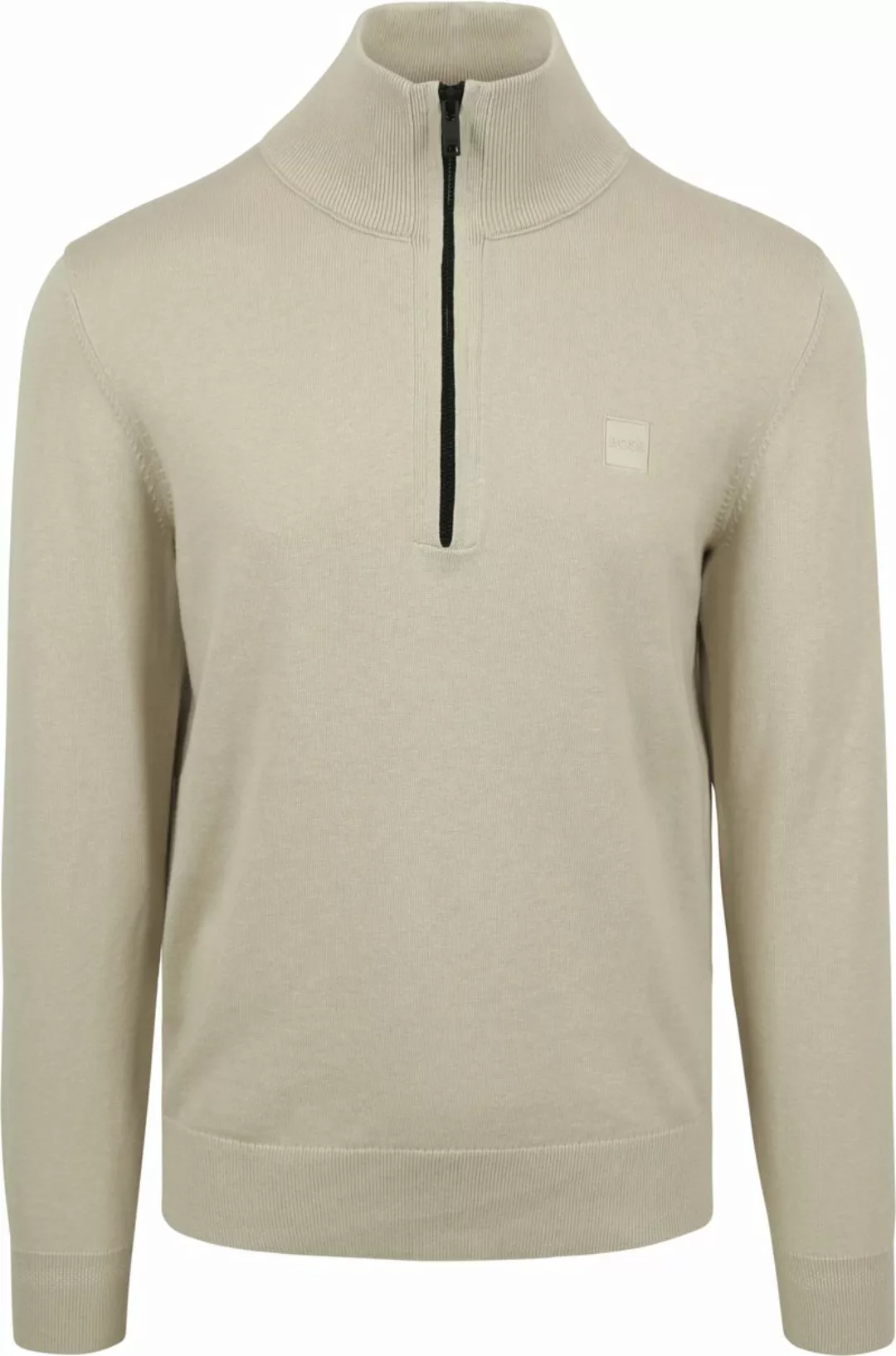 BOSS Kanobix Half Zip Pullover Ecru - Größe XL günstig online kaufen