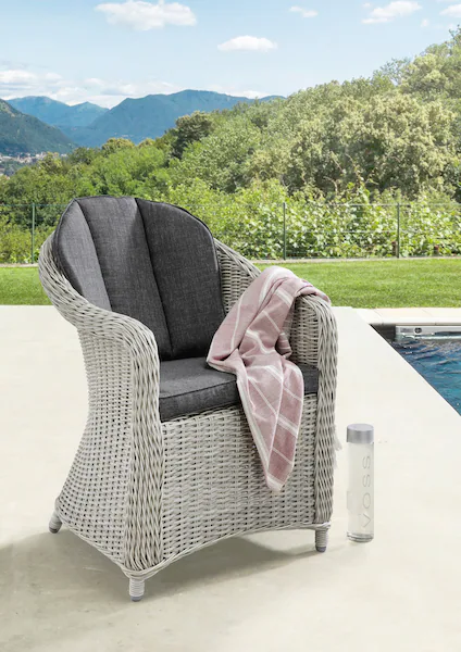 Destiny Gartensessel "MALAGA", (Set, 2 St.), Aluminium, Polyrattan, inkl. A günstig online kaufen