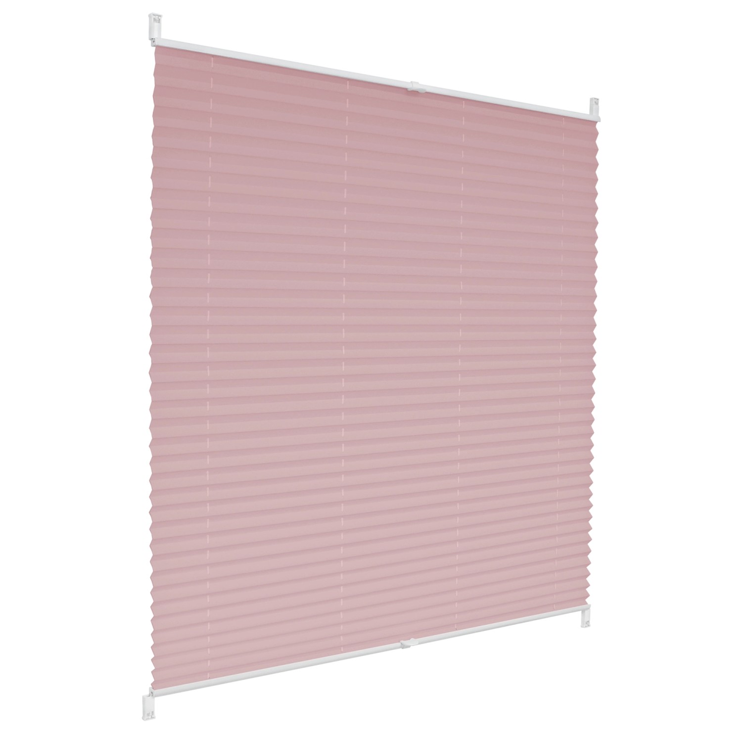 ECD Germany Plissee Klemmfix ohne Bohren 45 x 100 cm Rosa Blickdicht Faltro günstig online kaufen