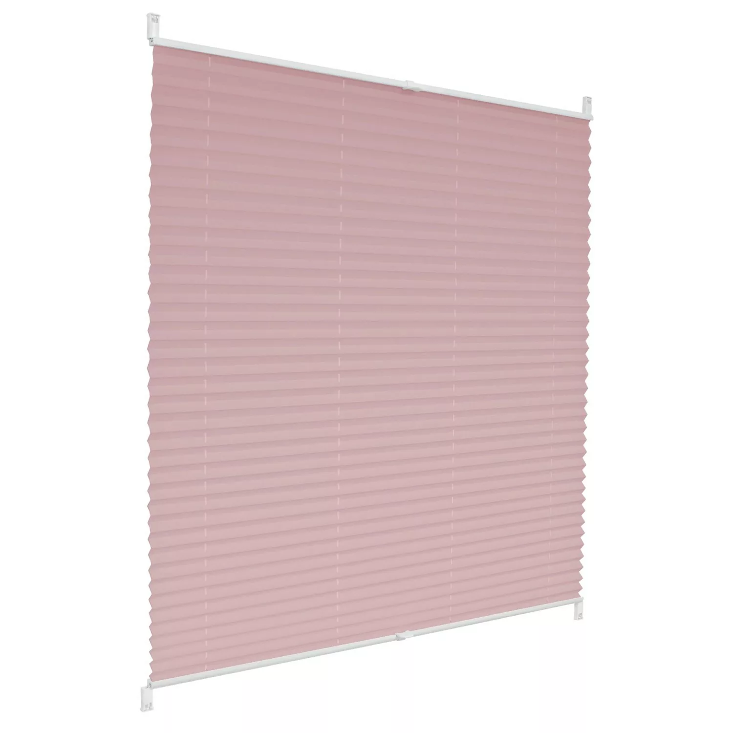 ECD Germany Plissee Klemmfix ohne Bohren 100 x 200 cm Rosa Blickdicht Faltr günstig online kaufen