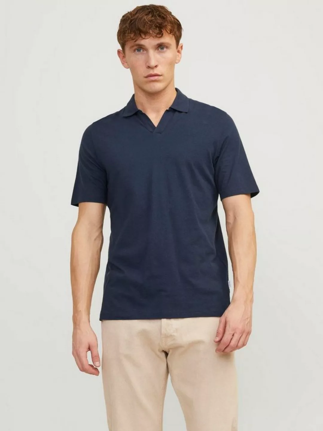 Jack & Jones Poloshirt JJESUMMER LINEN POLO SS LN günstig online kaufen