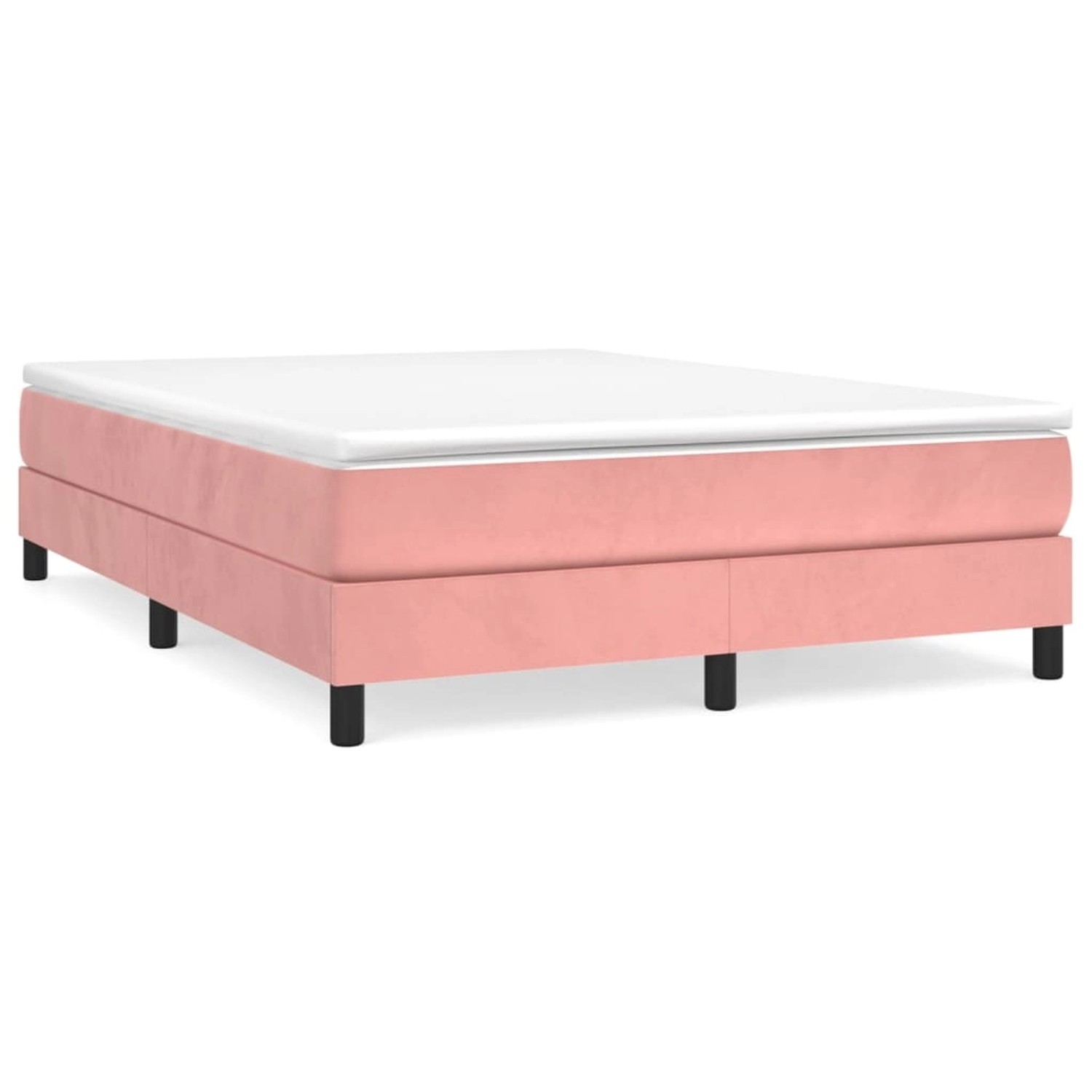 Vidaxl Boxspringbett Rosa 140x200 Cm Samt günstig online kaufen