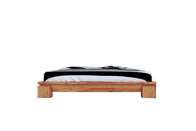 Natur24 Einzelbett Bett Tinci 3 niedrige Höhe 90x220 Kernbuche massiv ohne günstig online kaufen