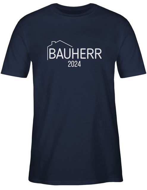 Shirtracer T-Shirt Bauherr 2024 weiß Herren & Männer Geschenke günstig online kaufen