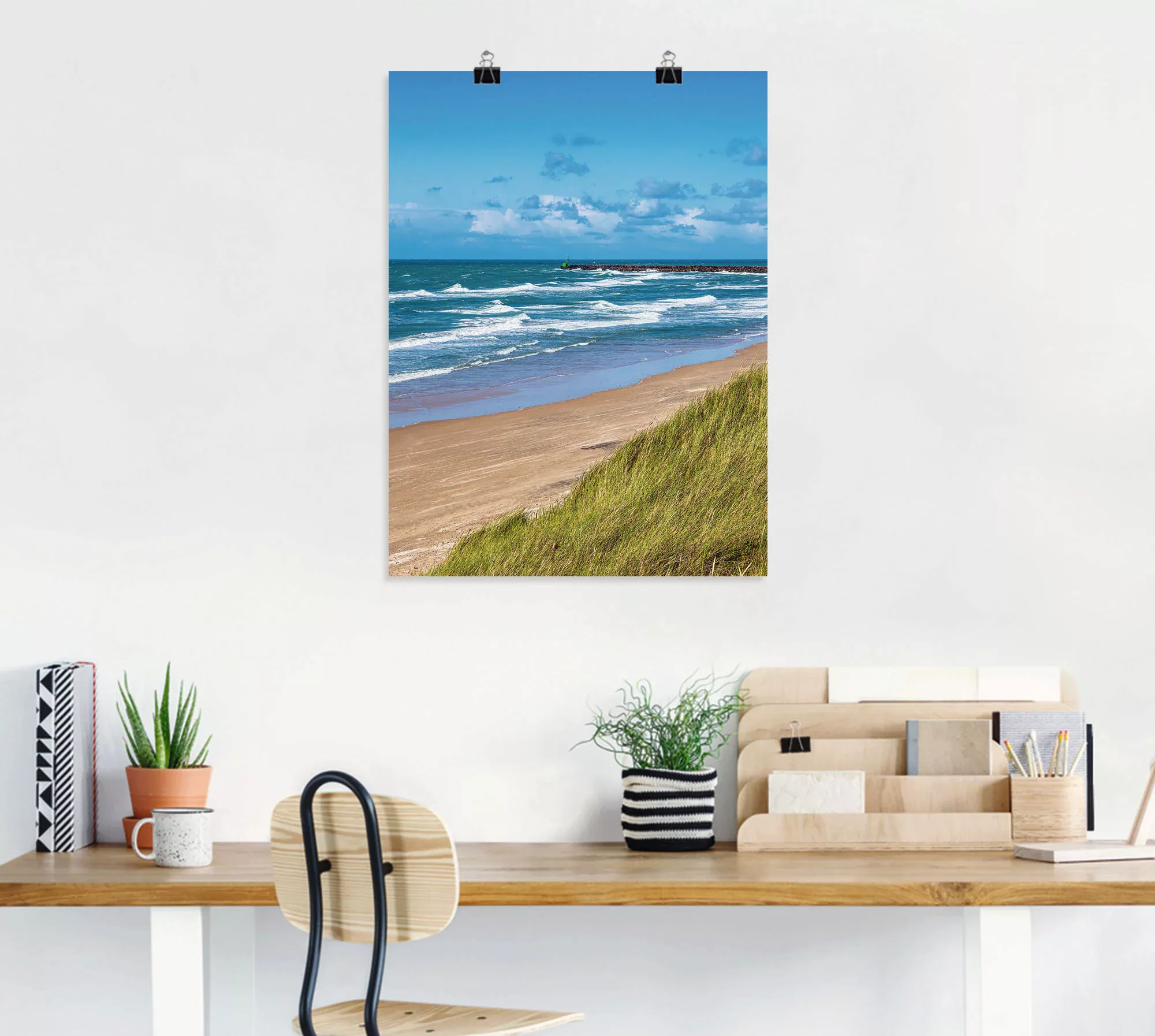Artland Poster "Düne und Strand bei Hirtshals Dänemark I", Küstenbilder, (1 günstig online kaufen