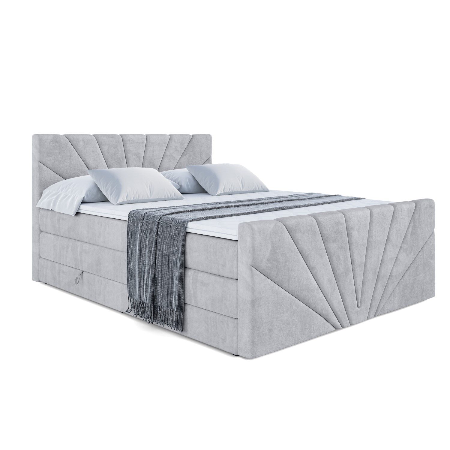 ALTDECOR Boxspringbett MILTIO-Z KING (Multipocket-Matratze H4, günstig online kaufen