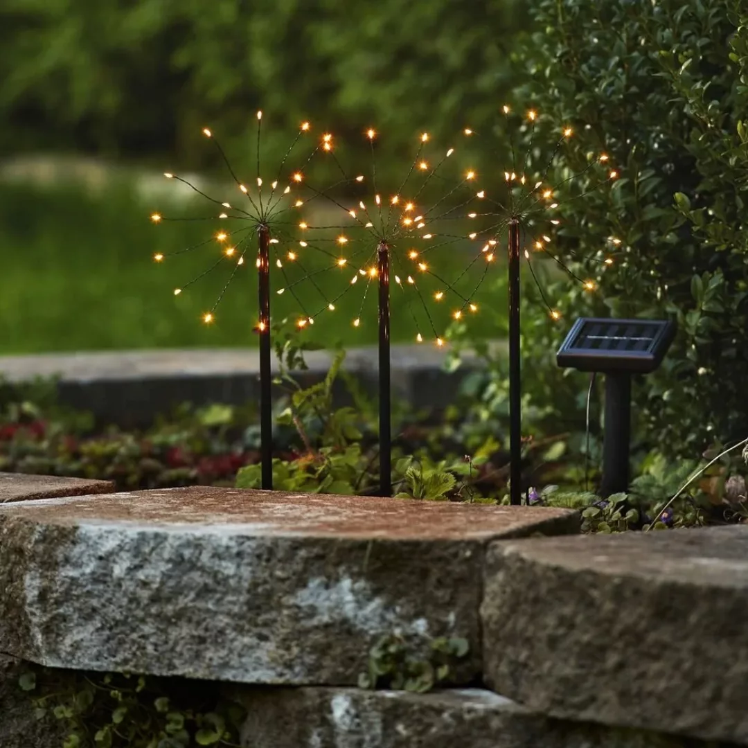 LED-Solarleuchte Firework im Set mit Erdspießen günstig online kaufen