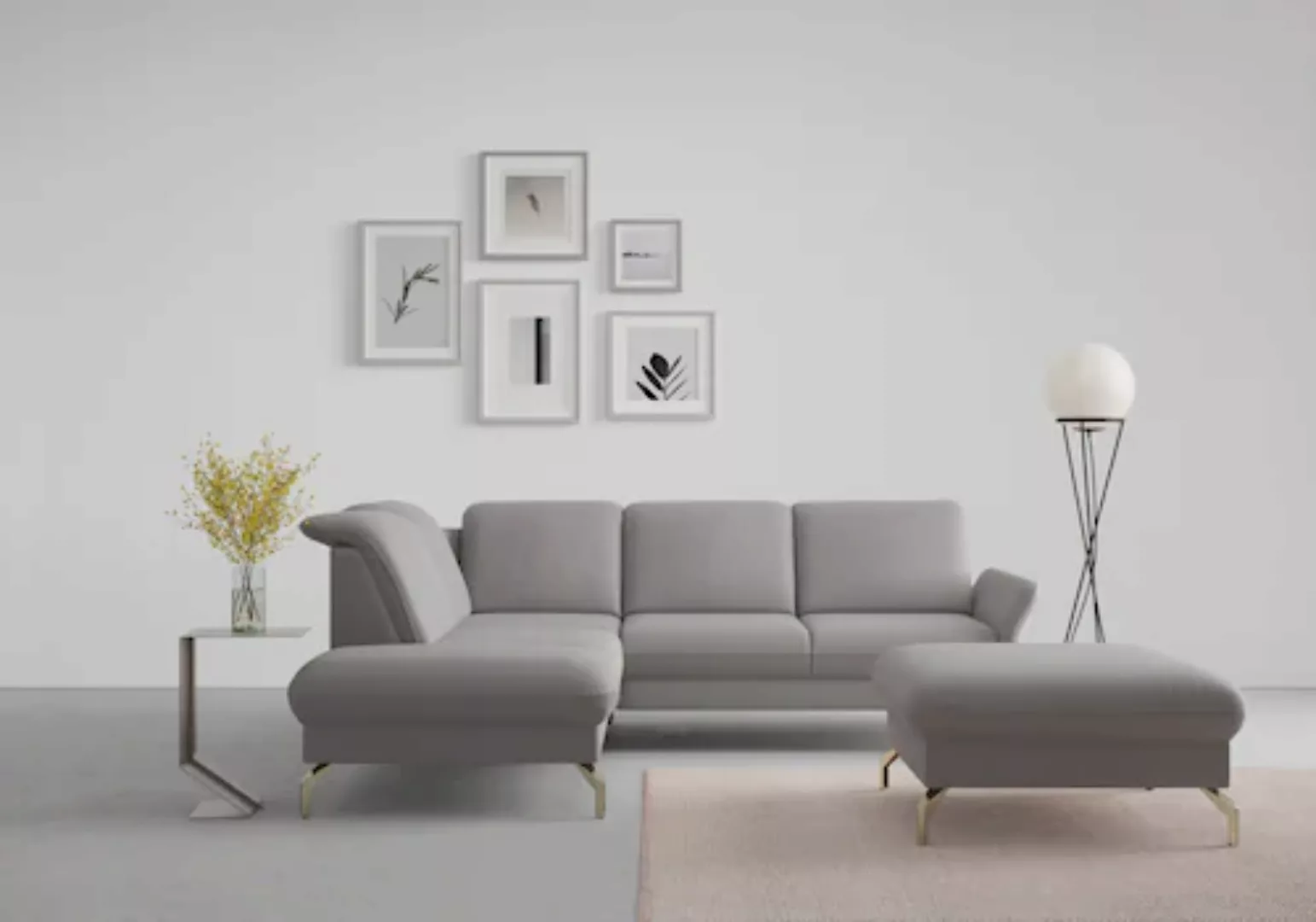 sit&more Ecksofa »Fashion L-Form«, wahlweise mit Kopfteilverstellung, Vorzi günstig online kaufen