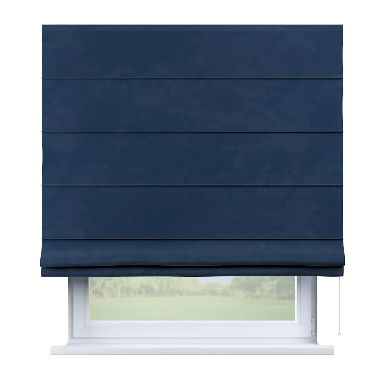 Dekoria Raffrollo Capri, dunkelblau, 110 x 150 cm günstig online kaufen