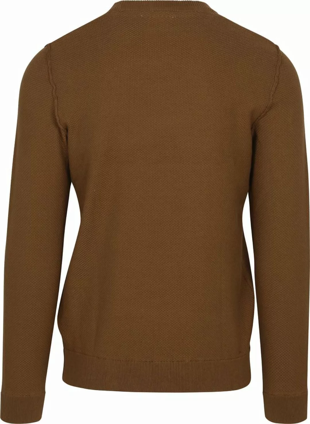 No Excess Pullover Solid Jacquard Khaki - Größe XL günstig online kaufen