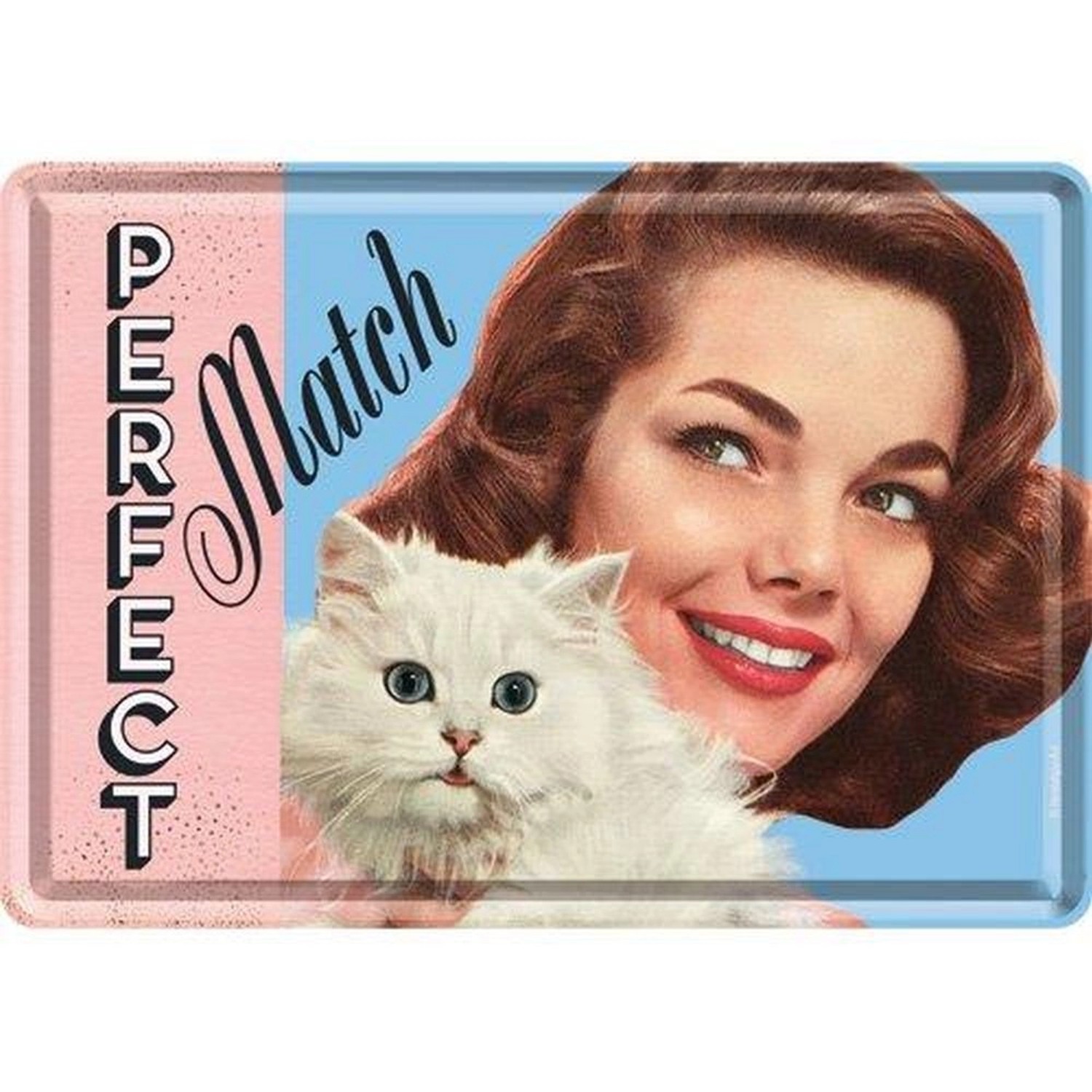 Nostalgic-Art Blechpostkarte - Say it 50's - Perfect Match günstig online kaufen