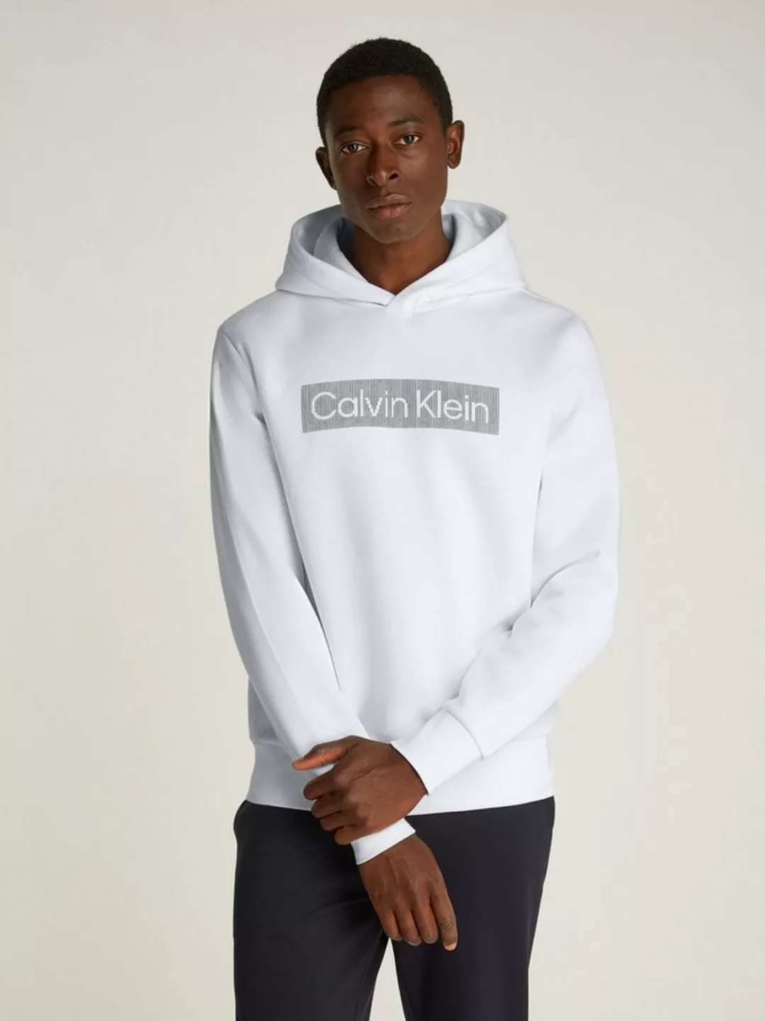 Calvin Klein Kapuzensweatshirt BOX STRIPED LOGO HOODIE mit Logoschriftzug günstig online kaufen