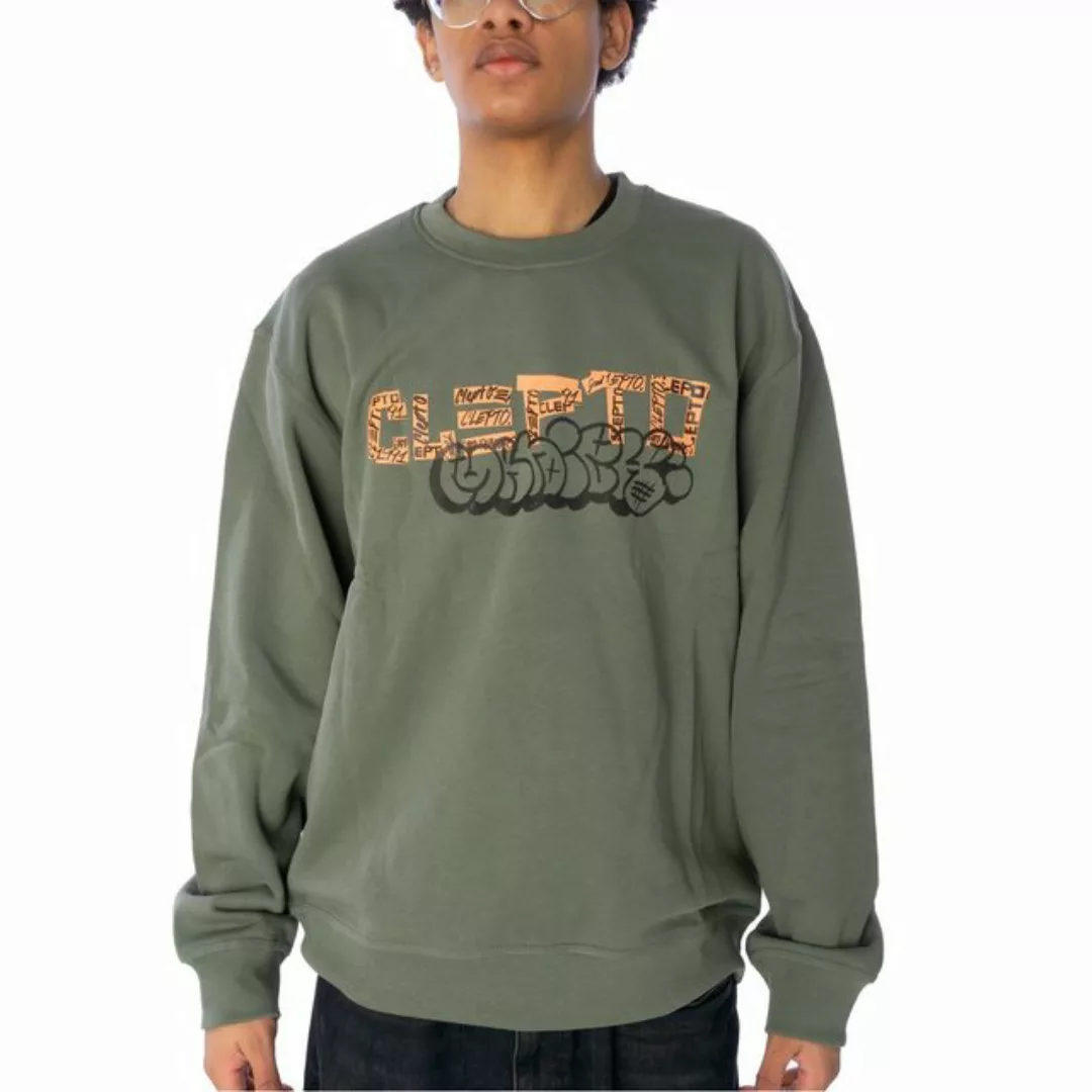 Cleptomanicx Sweatshirt Tape mit coolem Frontprint günstig online kaufen