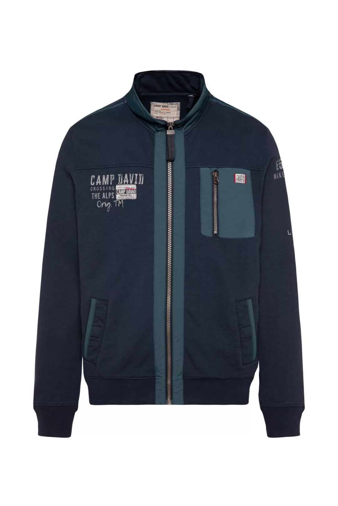 CAMP DAVID Sweatjacke, mit Stehkragen günstig online kaufen