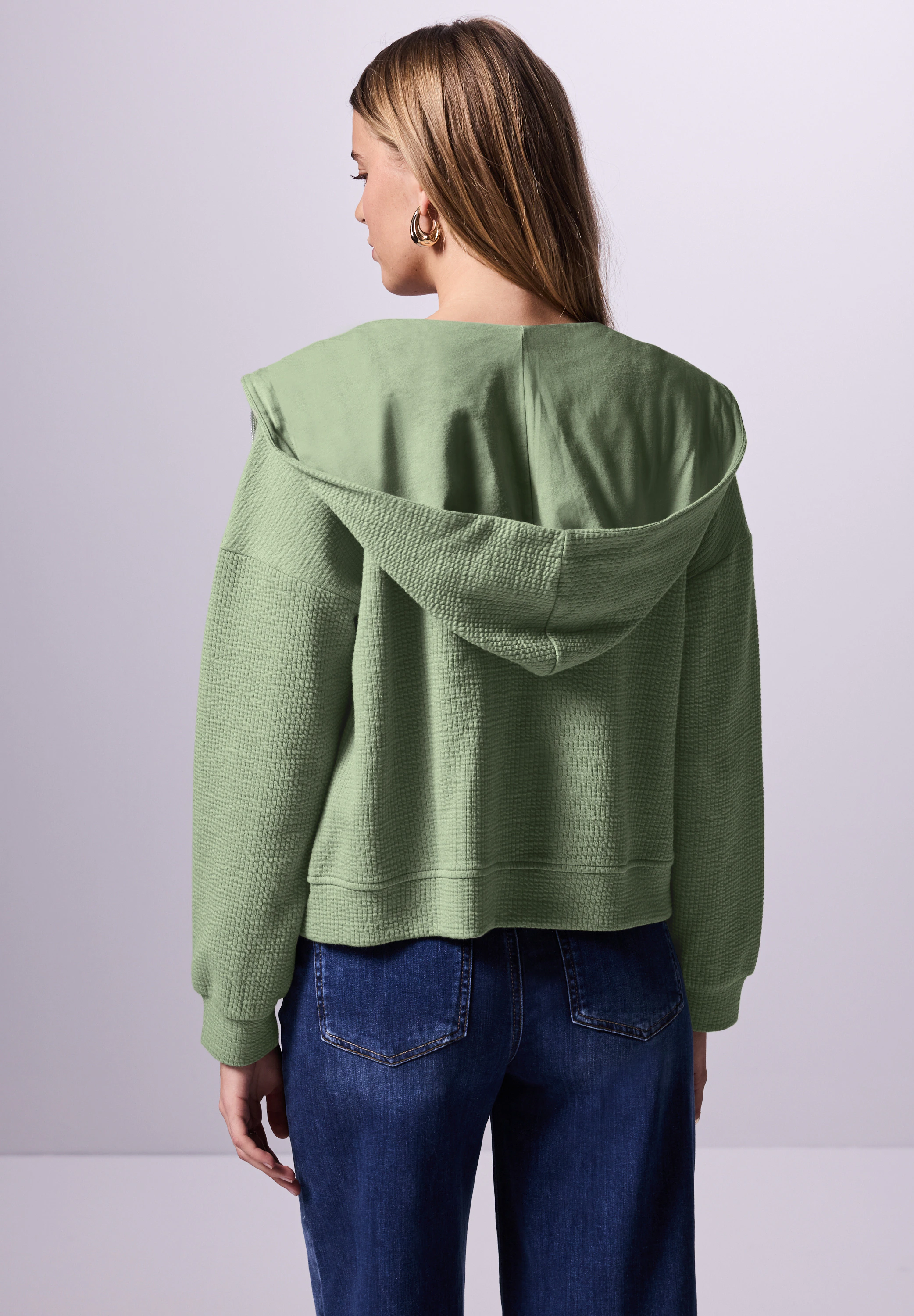 STREET ONE STUDIO Cardigan, aus Baumwolle mit Stretchanteil günstig online kaufen