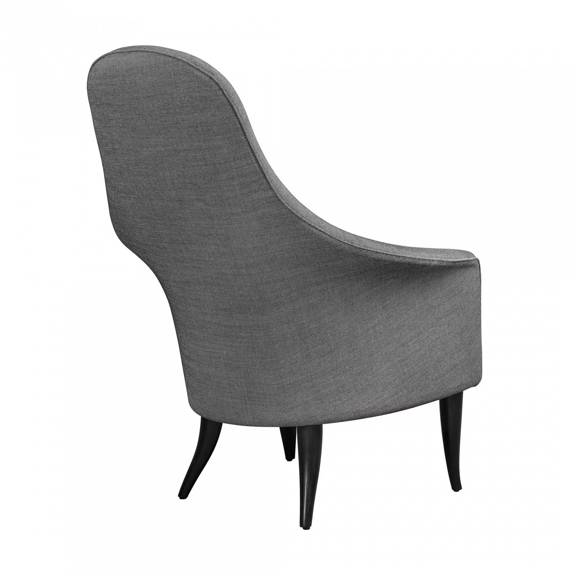 Gubi - Adam Lounge Chair Sessel - grau/Sitzfläche Remix 2 163/BxHxT 74x94x7 günstig online kaufen