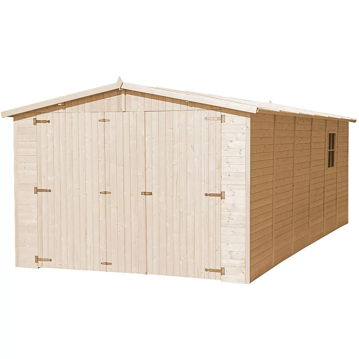 TIMBELA Holzgarage M102 18 m² mit Fenster ohne Boden günstig online kaufen