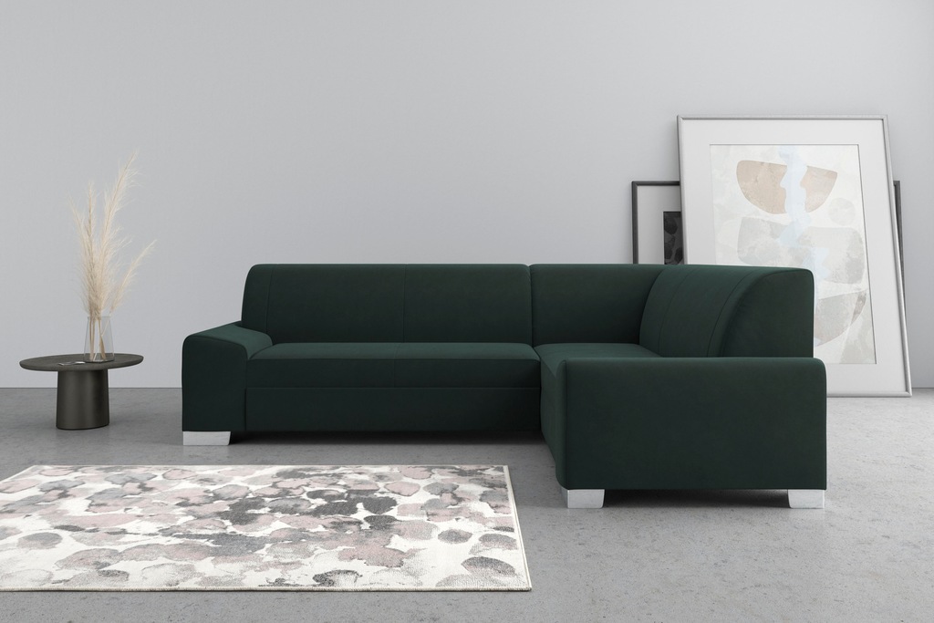 DOMO collection Ecksofa "Anzio in kubischer Formensprache, flache Armlehnen günstig online kaufen
