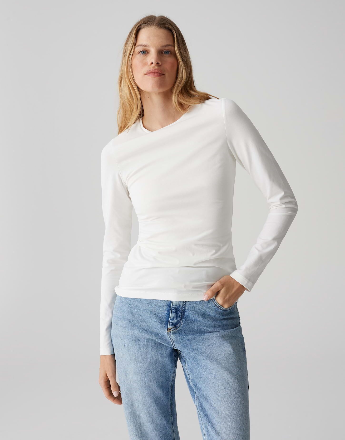OPUS Langarmshirt Longsleeve SMILLA Slim aus günstig online kaufen
