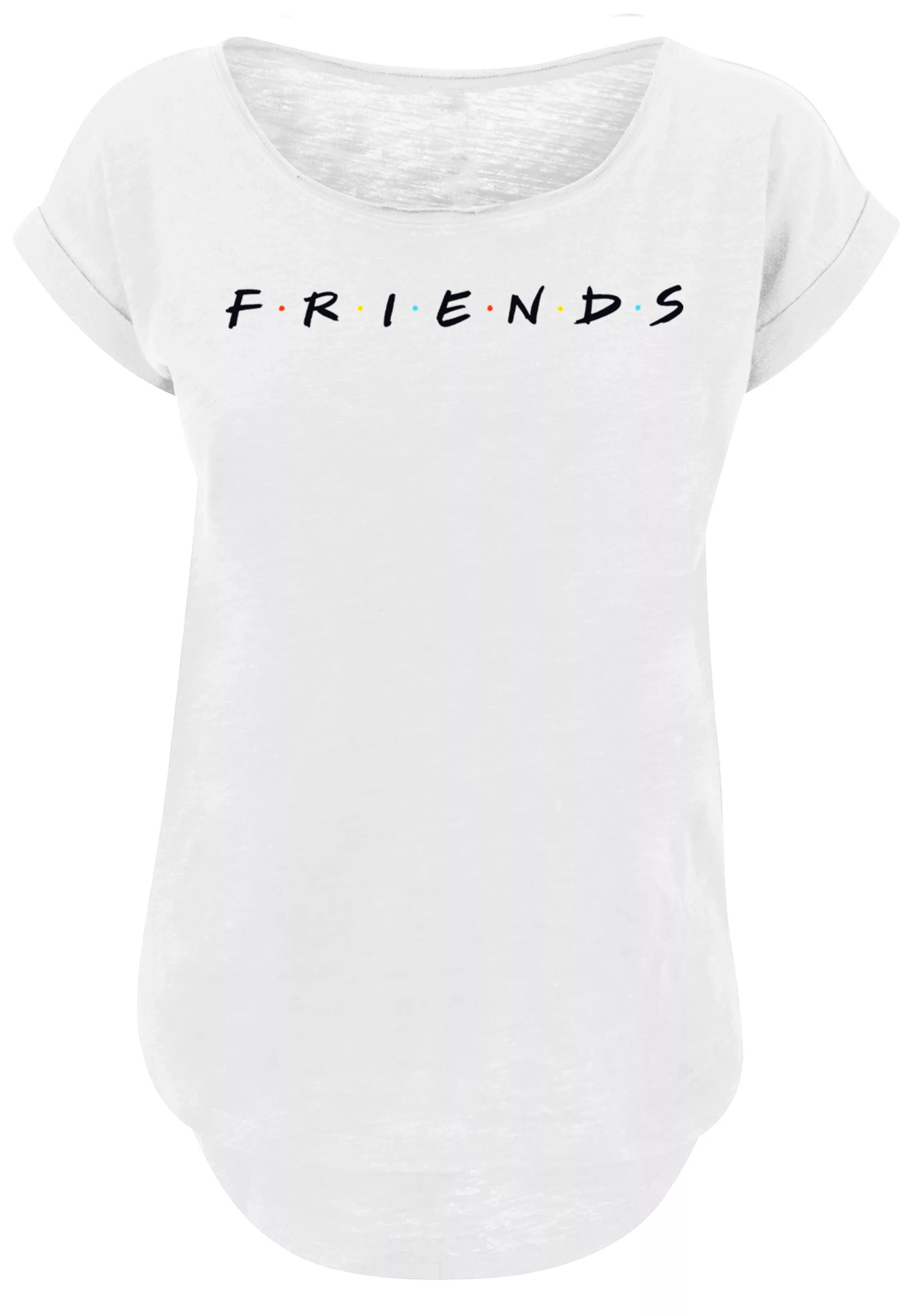 F4NT4STIC T-Shirt "Long Cut T Shirt FRIENDS TV Serie Text Logo WHT", Damen, günstig online kaufen