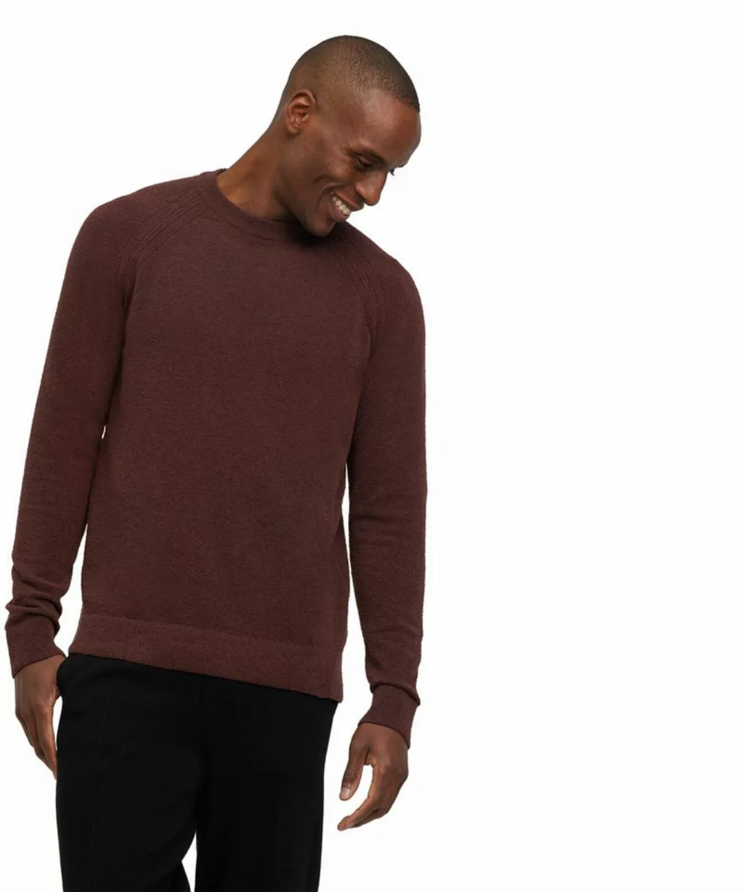 FALKE Strickpullover mit sportiver Frottee-Struktur günstig online kaufen