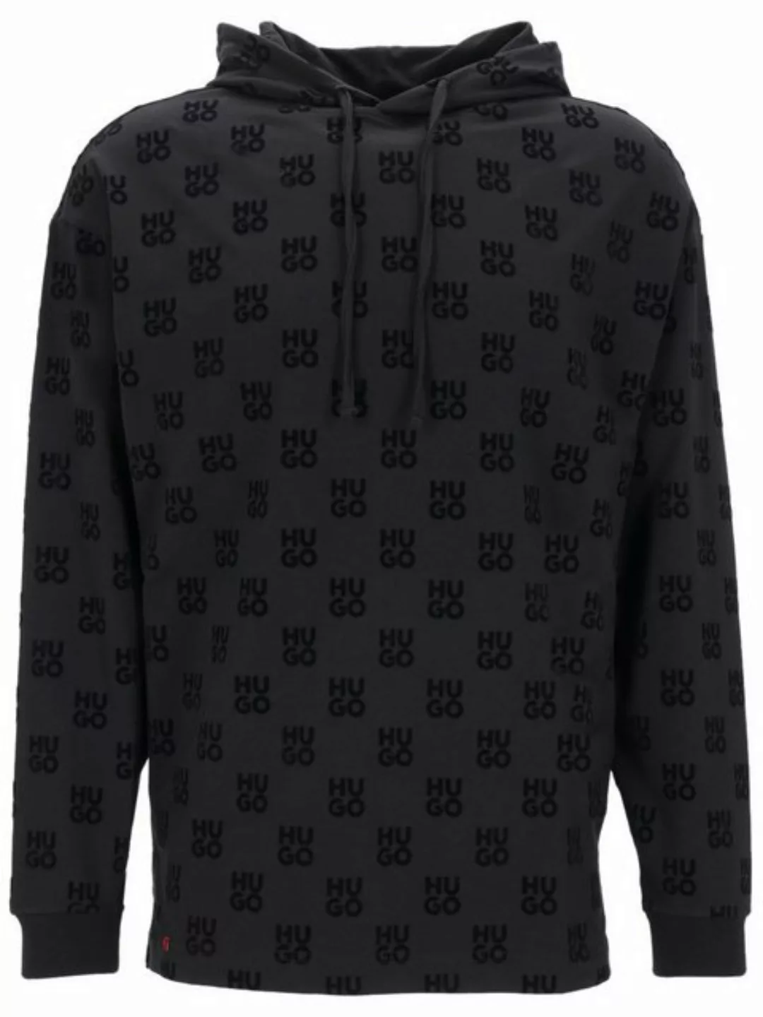 HUGO Hoodie Flock AOP Hoodie mit geflockten Stack-Logos günstig online kaufen