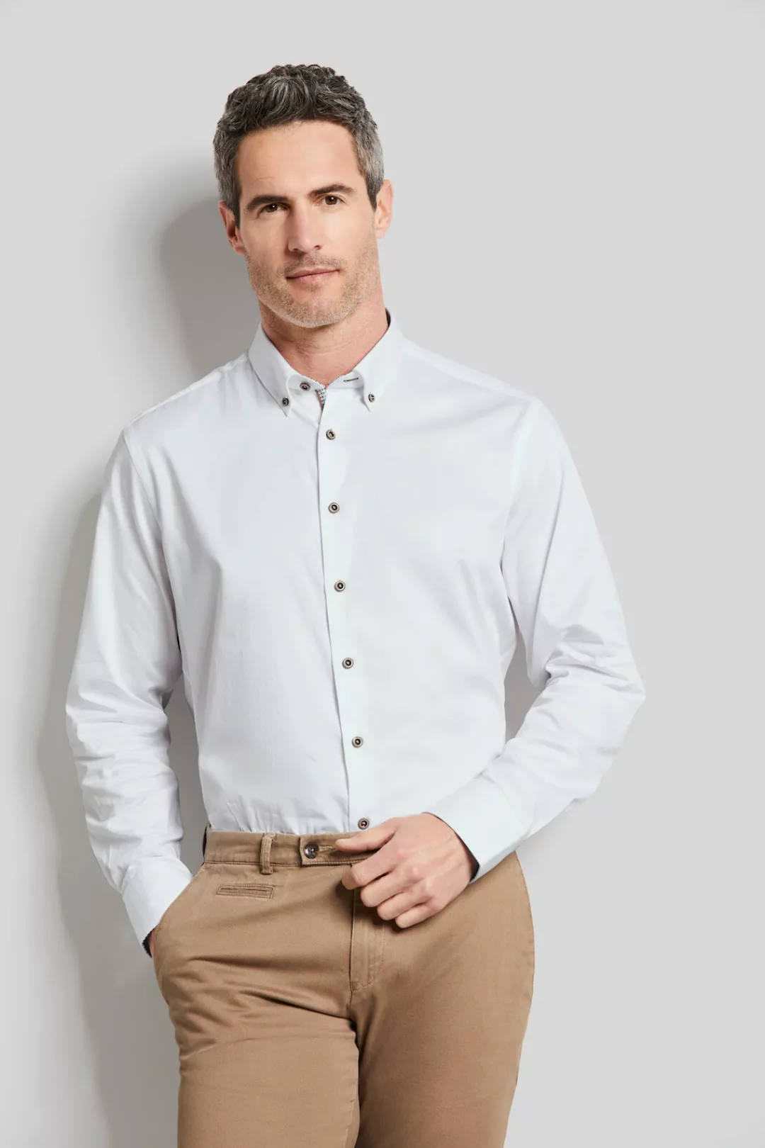 bugatti Langarmhemd, mit Button-Down-Kragen günstig online kaufen