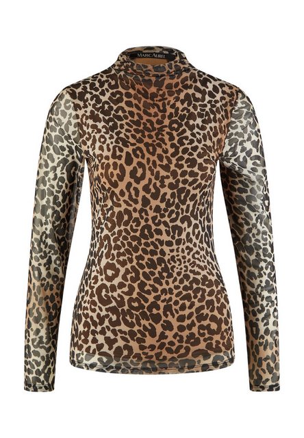 MARC AUREL Langarmshirt mit Leopardenprint günstig online kaufen