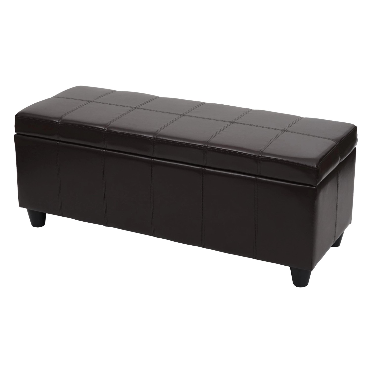 MCW Aufbewahrungs-Truhe Kriens Kunstleder 45x114x45cm Braun günstig online kaufen