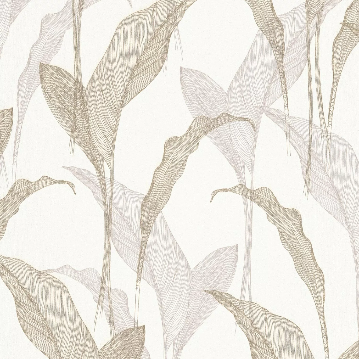 Bricoflor Moderne Tapete mit Mais Blättern Skandinavische Vliestapete mit B günstig online kaufen