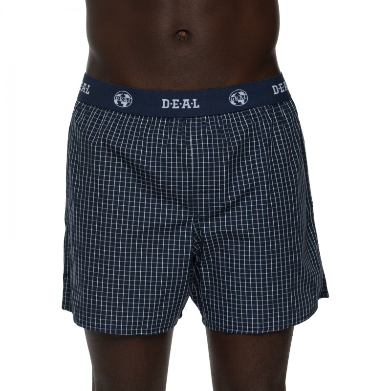 D.E.A.L International Boxershorts Blau & Weiß kariert günstig online kaufen