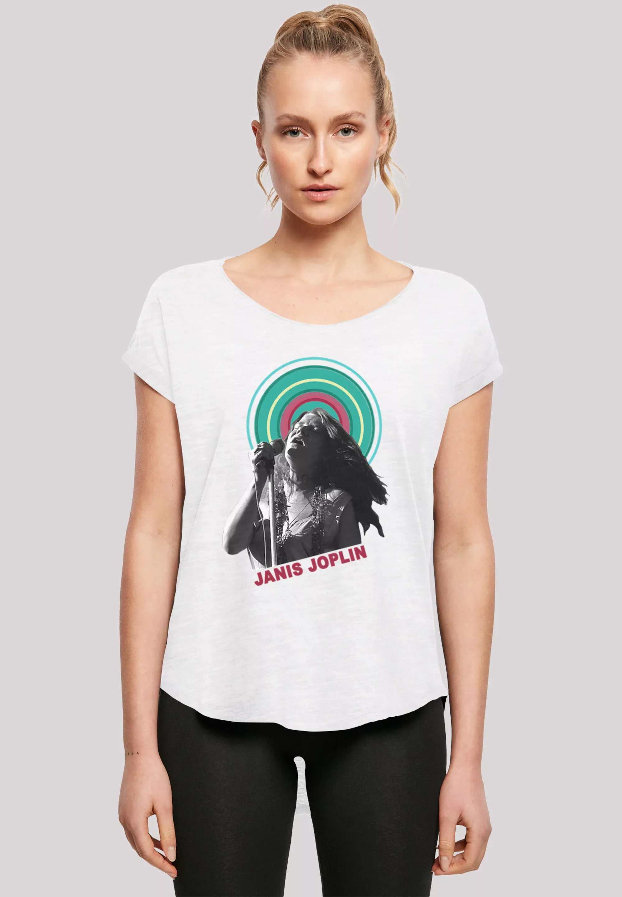 F4NT4STIC T-Shirt "Long Cut T-Shirt Janis Joplin Halo Photo", Damen,Premium günstig online kaufen