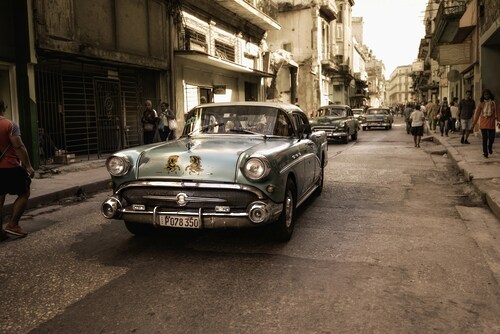 Papermoon Fototapete »Photo-Art ALPER UKE, ALTE HAVANNA-STRAßE« günstig online kaufen