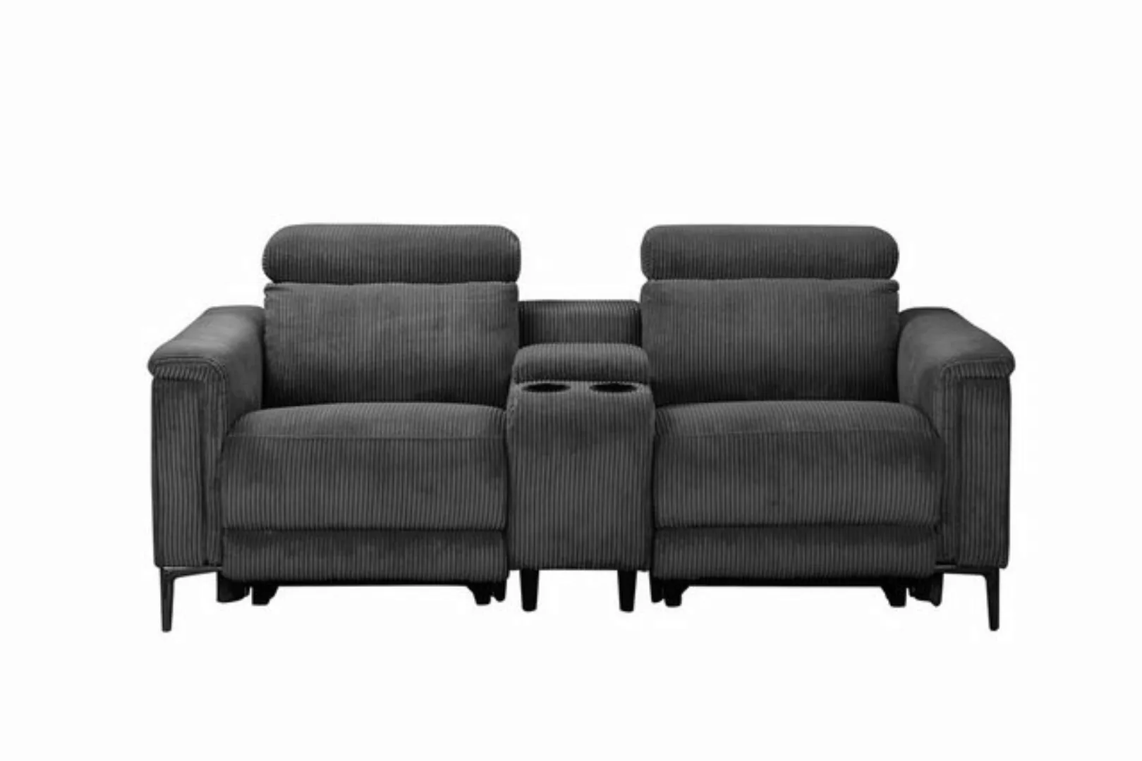 Places of Style 2-Sitzer Lund in Cord, 2er-Kinosofa, TV-Sessel, Multimedia- günstig online kaufen