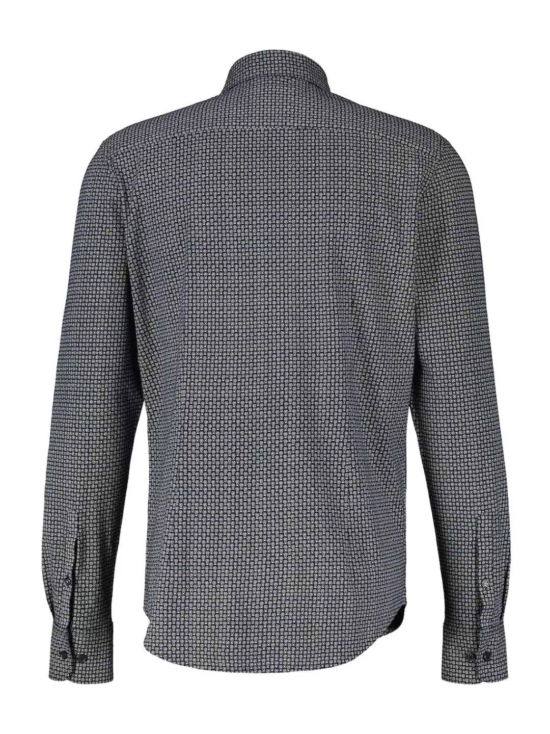 LERROS Fleecehemd "LERROS Jerseyhemd mit Mini-AOP" günstig online kaufen