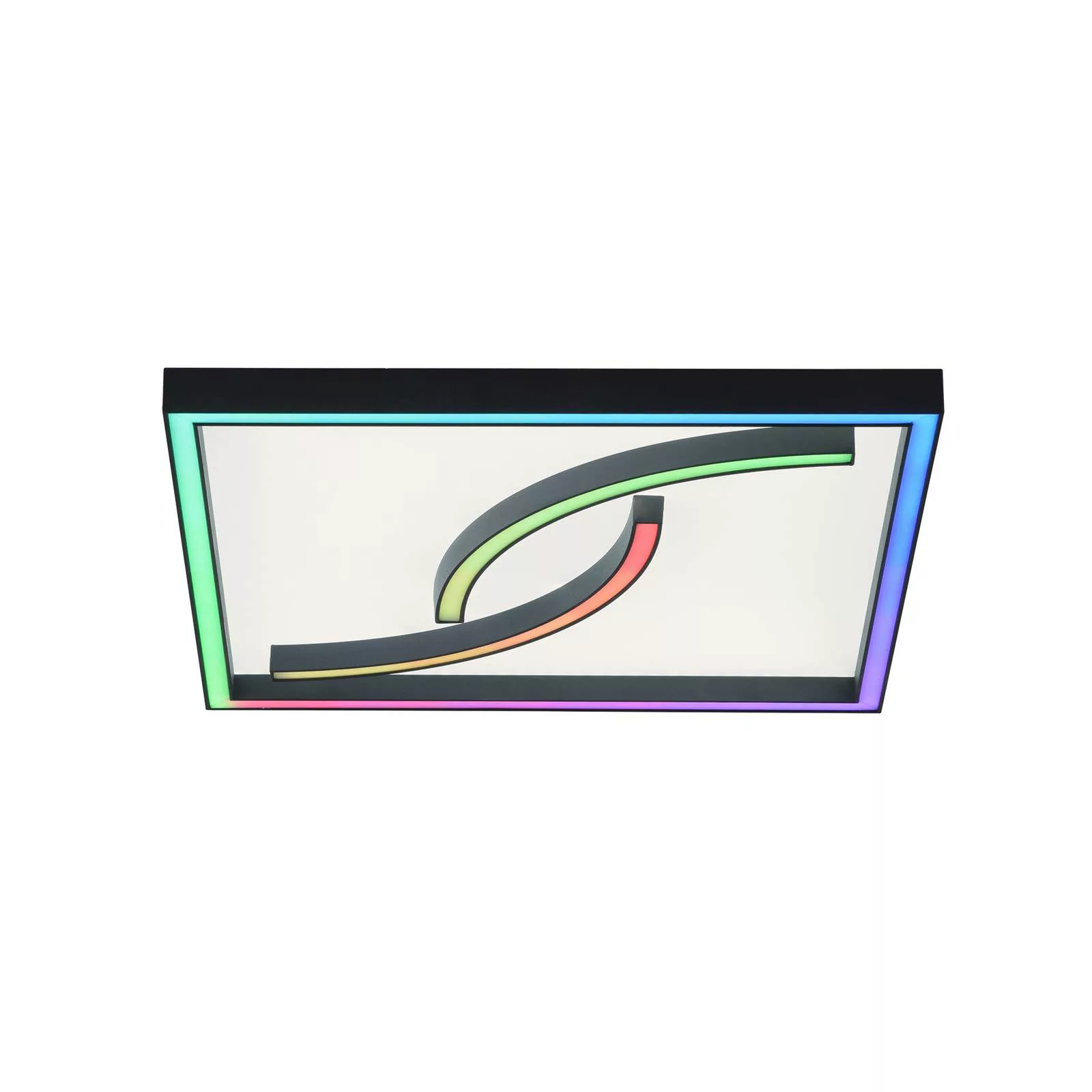 LED-Deckenleuchte Serpent, dimmbar, RGBW, Quadrat günstig online kaufen