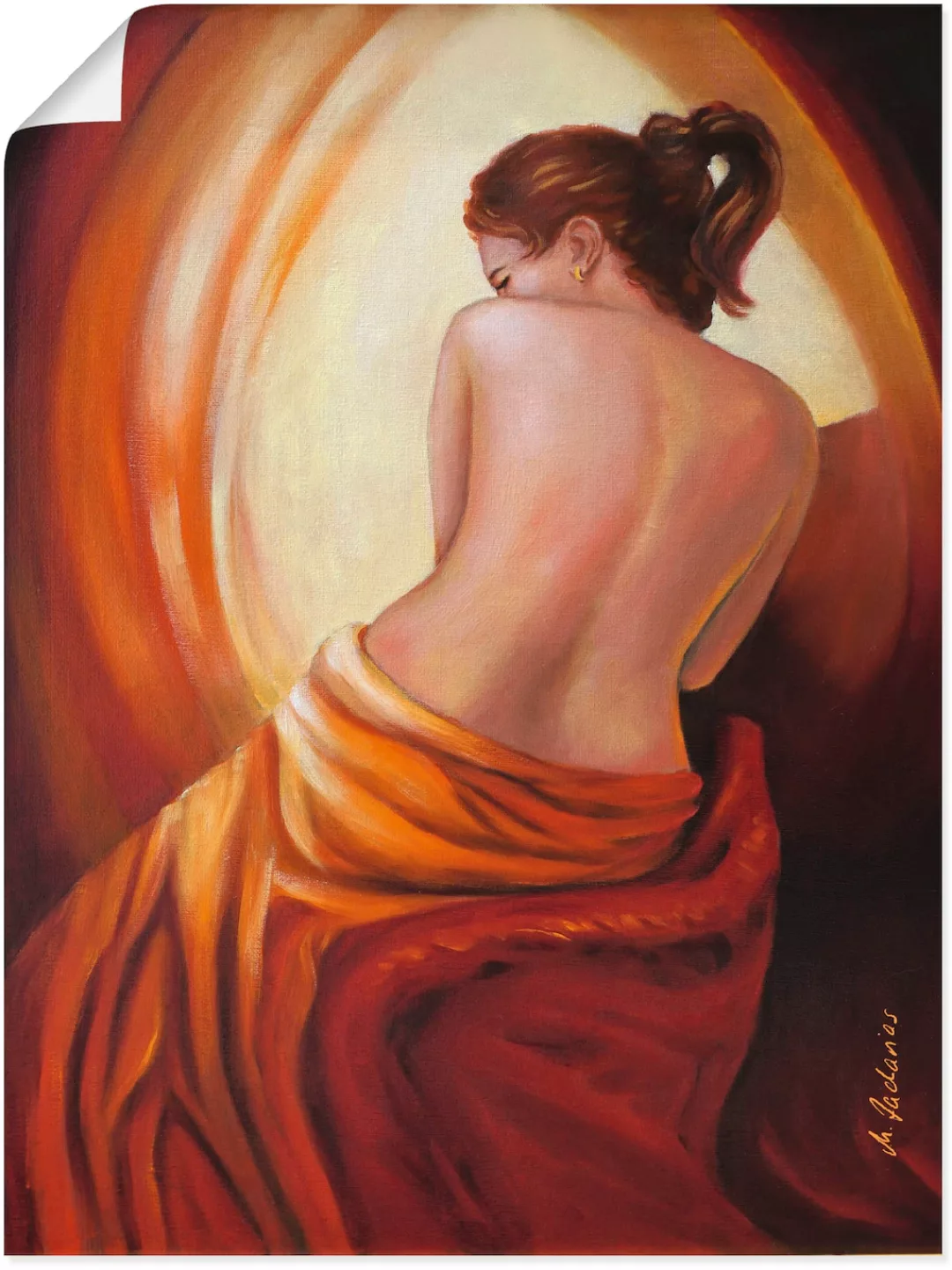 Artland Wandbild "Weiblichkeit im Licht", Erotische Bilder, (1 St.), als Po günstig online kaufen