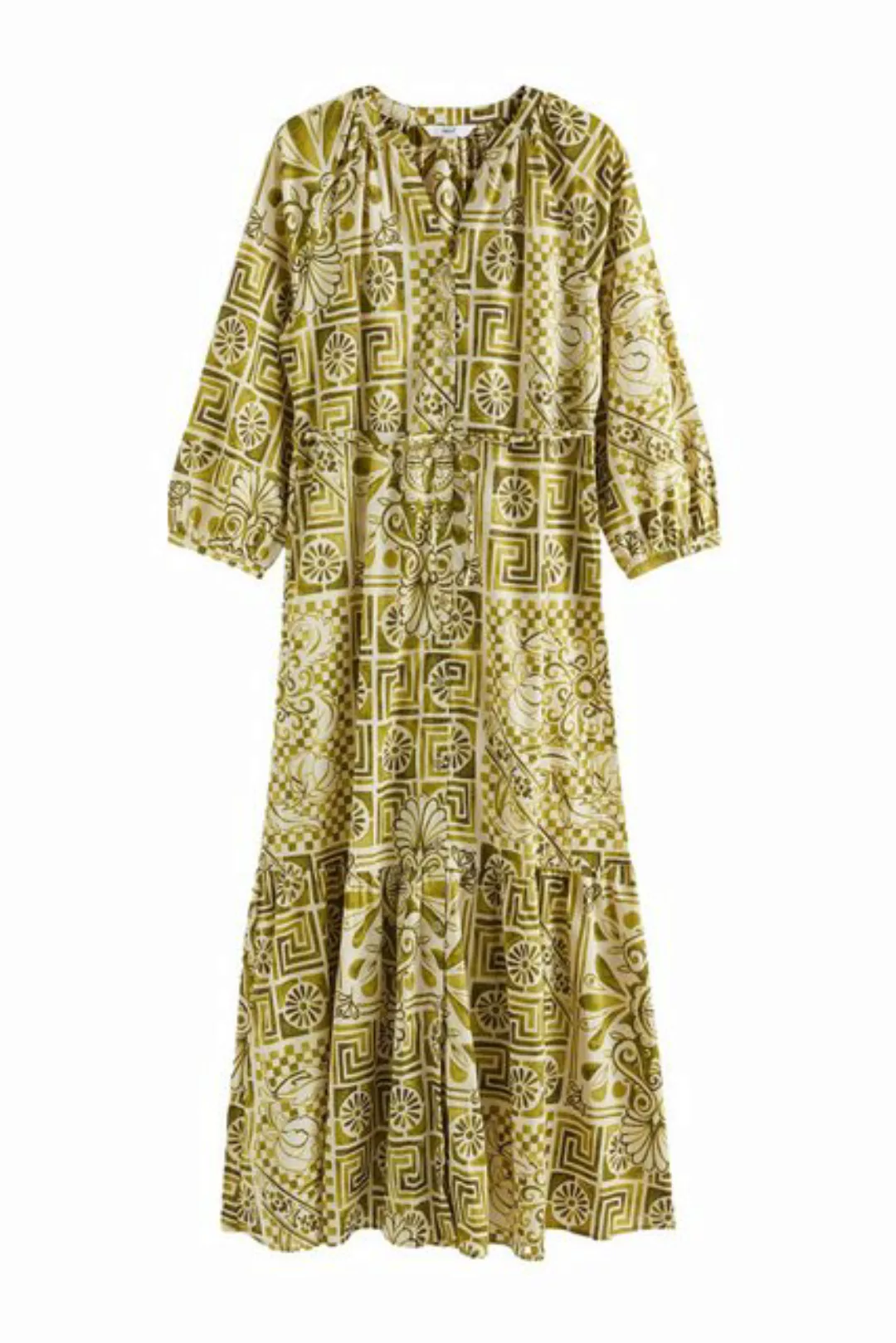 Next Maxikleid Langärmeliges Kleid aus 100 % Baumwolle (1-tlg) günstig online kaufen