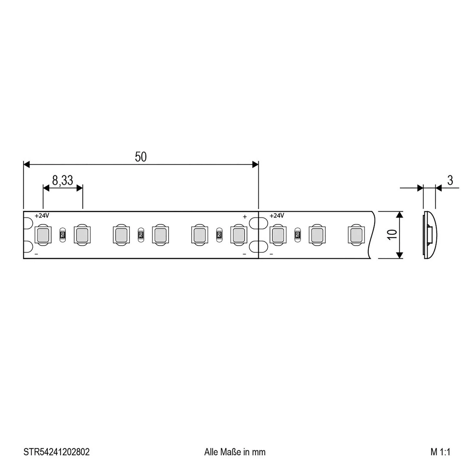 EVN STR5424 LED-Strip IP54 5m 72W 3.000K günstig online kaufen