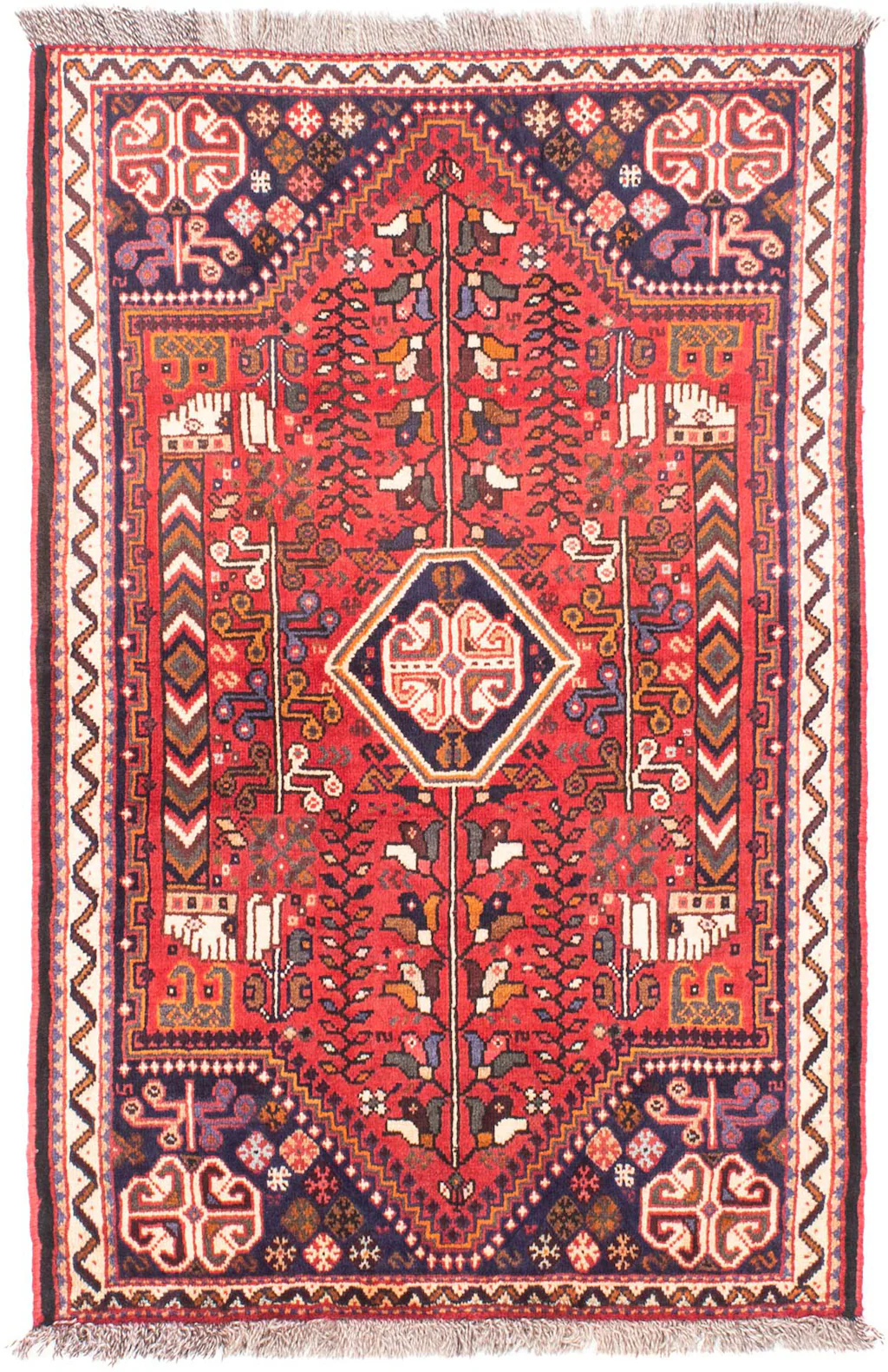 morgenland Orientteppich »Perser - Nomadic - 153 x 106 cm - dunkelrot«, rec günstig online kaufen