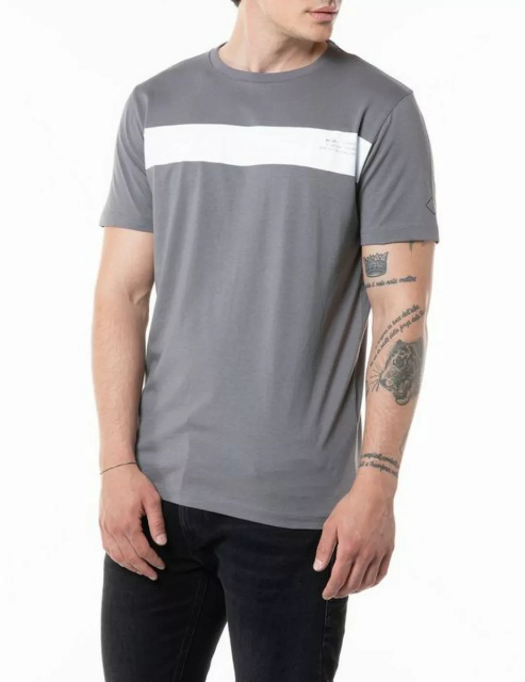 Replay Herren Rundhals T-Shirt Basic Jersey 30/1 günstig online kaufen
