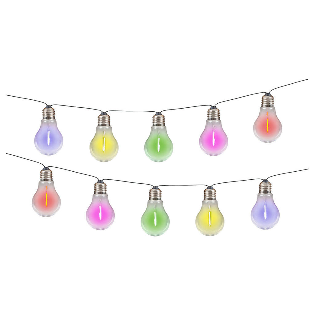 Solar-Lichterkette multicolor B/H/T: ca. 370x370x6 cm günstig online kaufen