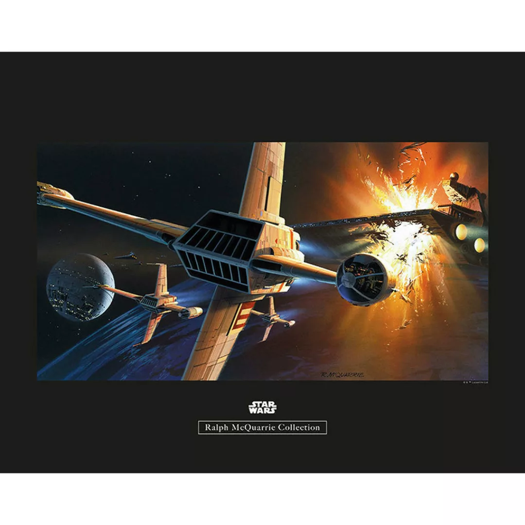 Komar Wandbild Star Wars Classic RMQ Endor Orbit W Star Wars - Intro B/L: c günstig online kaufen