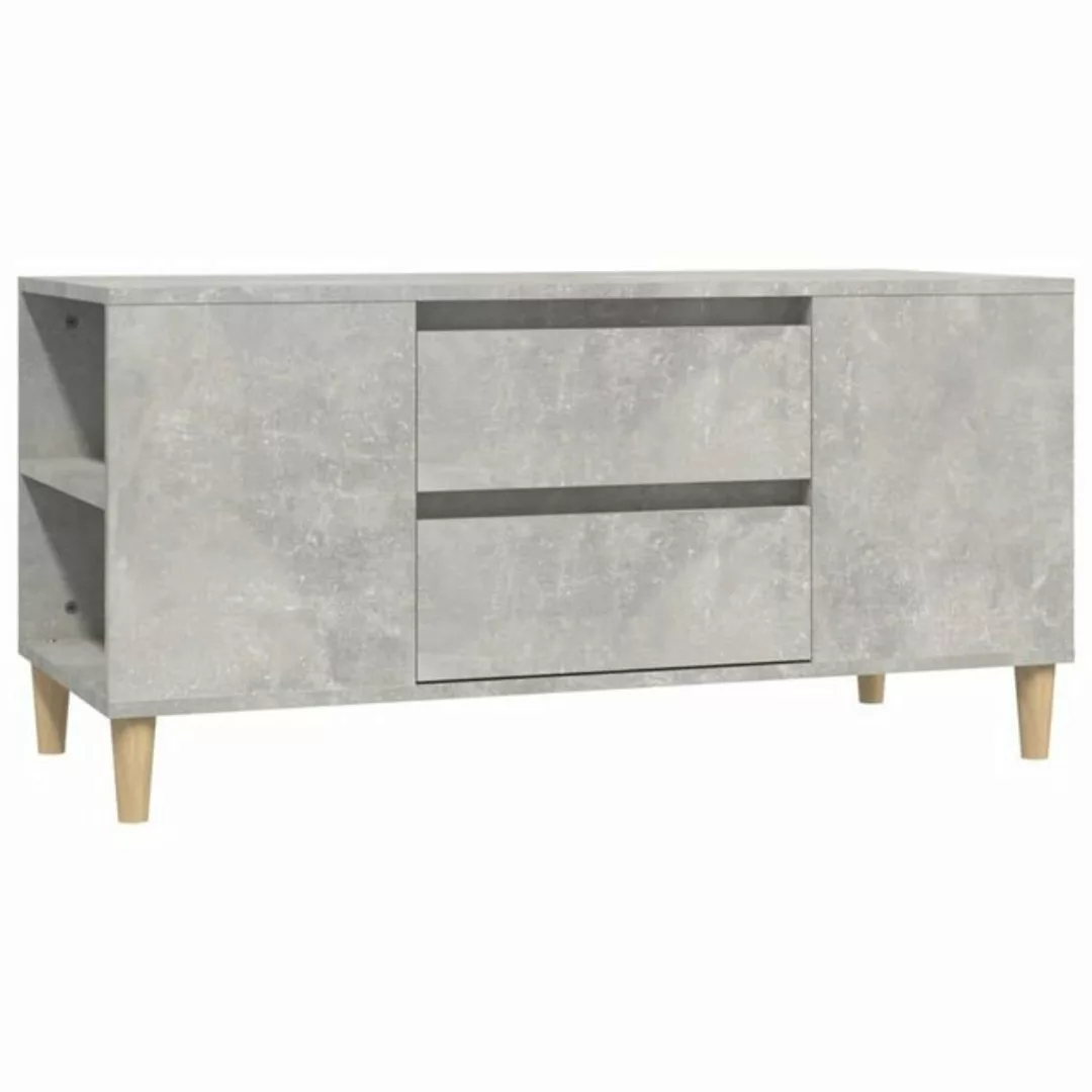 furnicato TV-Schrank Betongrau 102x44,5x50 cm Holzwerkstoff günstig online kaufen